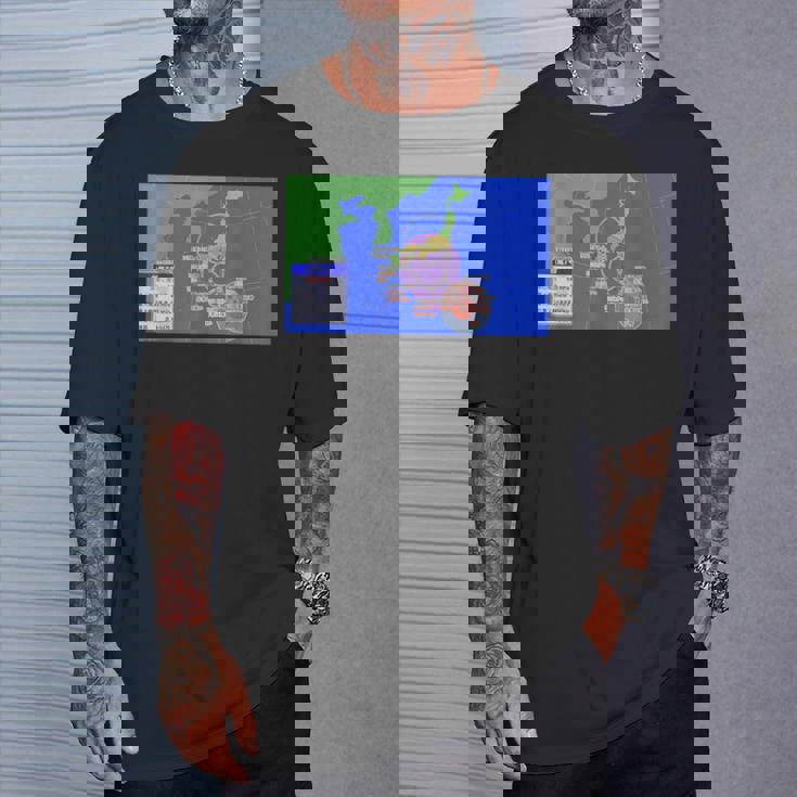 台風情報デザイン Tシャツ 彼への贈り物