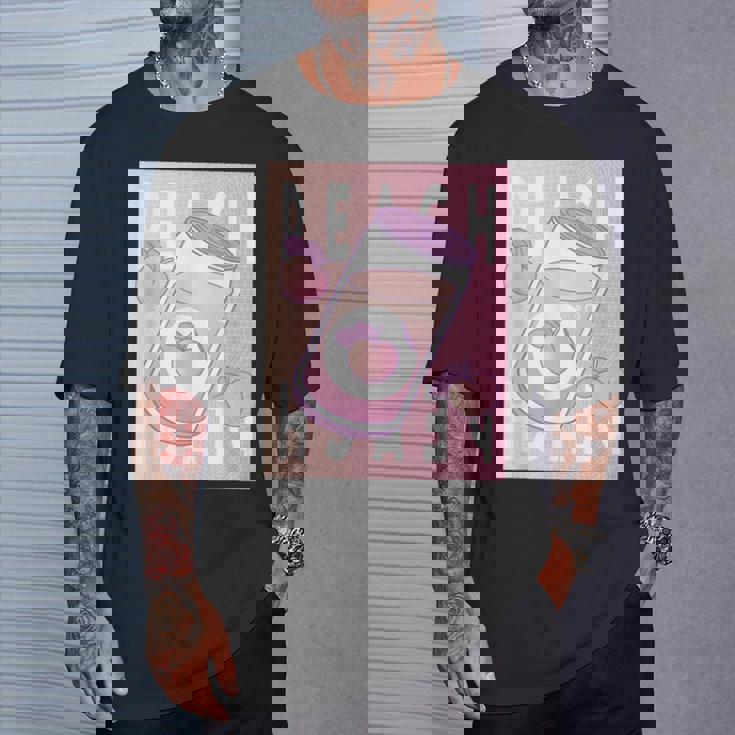 和桃アルコールソフトドリンク 桃 Tシャツ 彼への贈り物