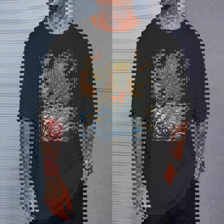 和龍 波 歌川国吉 浮世絵 伝統 Tシャツ 彼への贈り物