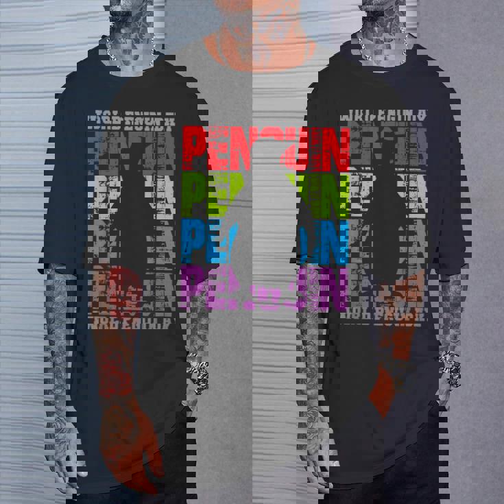 国際世界ペンギンデー Tシャツ 彼への贈り物