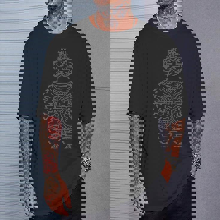 土偶 縄文 時代 遮光器土偶 宇宙人 エイリアン はにわ かわいい シュール シンプル Tシャツ 彼への贈り物