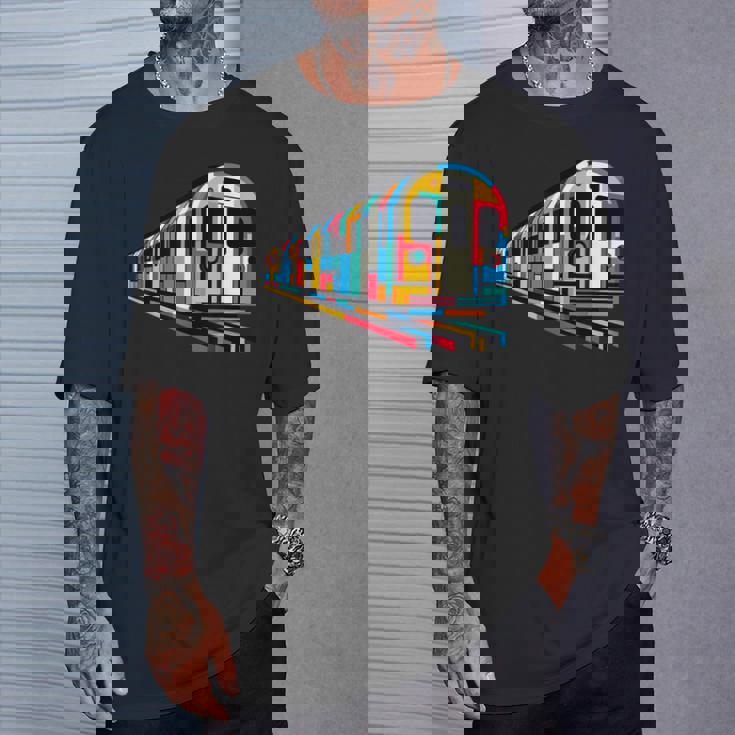 地下鉄 列車 地下鉄 機関車 鉄道愛好家 Tシャツ 彼への贈り物