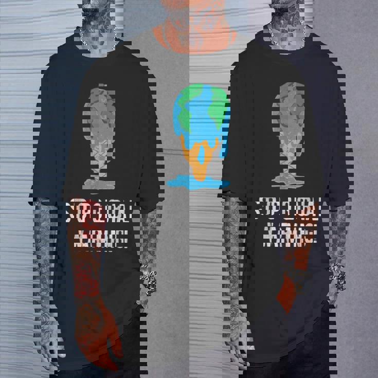 地球温暖化を止める アースデイ 地球 気候保護 地球温暖化 Tシャツ 彼への贈り物