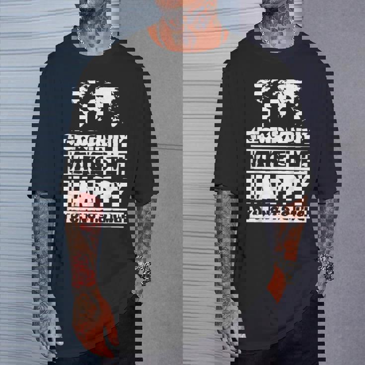 地理の先生への贈り物-面白い地理の恋人のユーモア Tシャツ 彼への贈り物