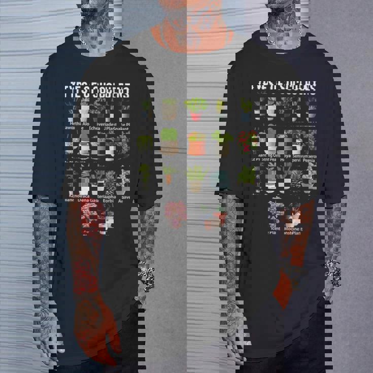 多肉植物の種類 シャツ 多肉植物 多肉植物 庭 Tシャツ 彼への贈り物