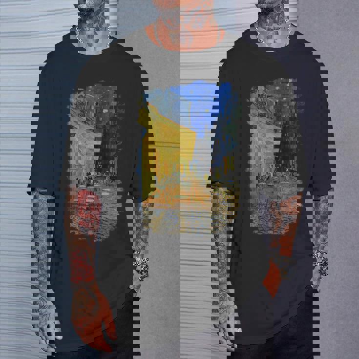 夜のカフェテラス ゴッホ Tシャツ 彼への贈り物