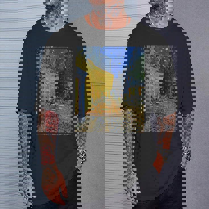 夜のカフェテラス ゴッホ 名画 レトロ Tシャツ 彼への贈り物