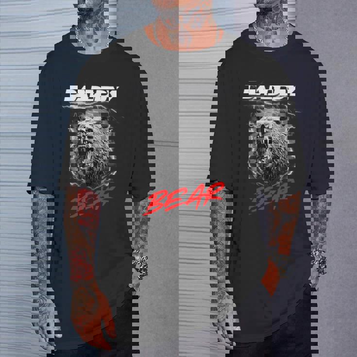 子グマを守る自慢のパパベア Tシャツ 彼への贈り物