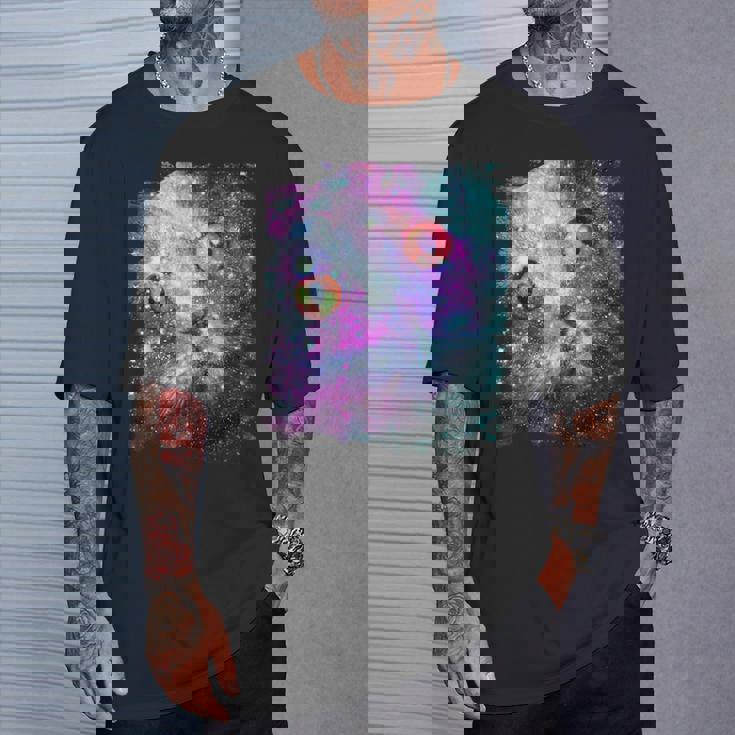 宇宙のかわいいアストロ宇宙猫 Tシャツ 彼への贈り物