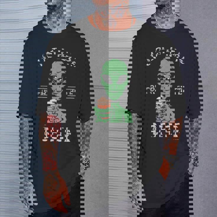 宇宙人とビール愛好家 地球外生物パーティーコスチューム Tシャツ 彼への贈り物