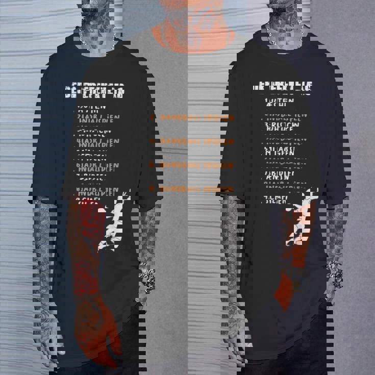 完璧なデイハンドボール、ハンドボールプレーヤー、ハンドボール Tシャツ 彼への贈り物