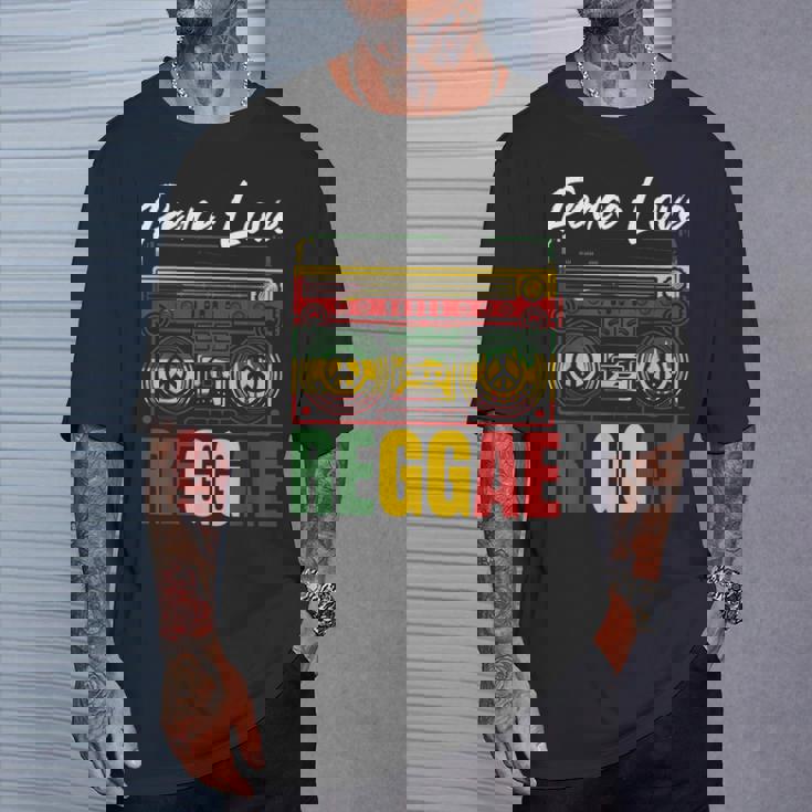 平和 レゲエ音楽 ラスタ ジャマイカ Tシャツ 彼への贈り物