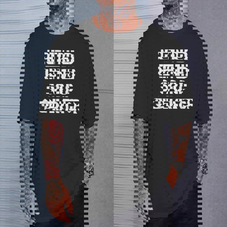 廃止された精製シロップオペレーター Tシャツ 彼への贈り物