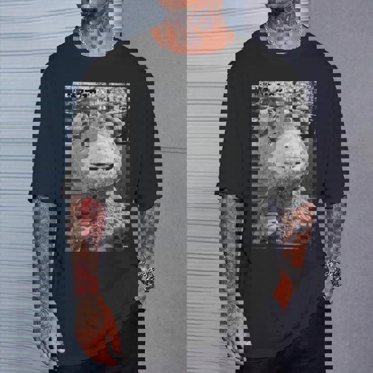 快獣ブースカシリーズ リアルスチール モノクロ Tシャツ 彼への贈り物