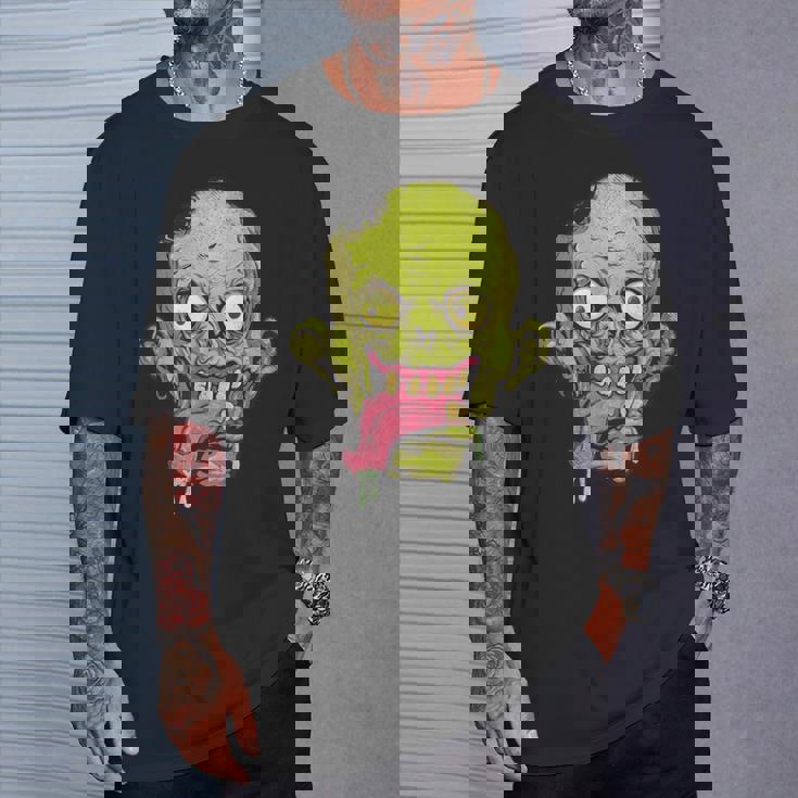 怖いゾンビtシャツハロウィンボーイズキッズフェイスゾンビ Tシャツ 彼への贈り物