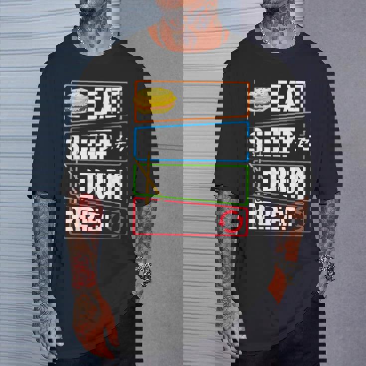 打楽器 ドラム 音楽 ドラマー ミュージシャン プレイヤー Tシャツ 彼への贈り物