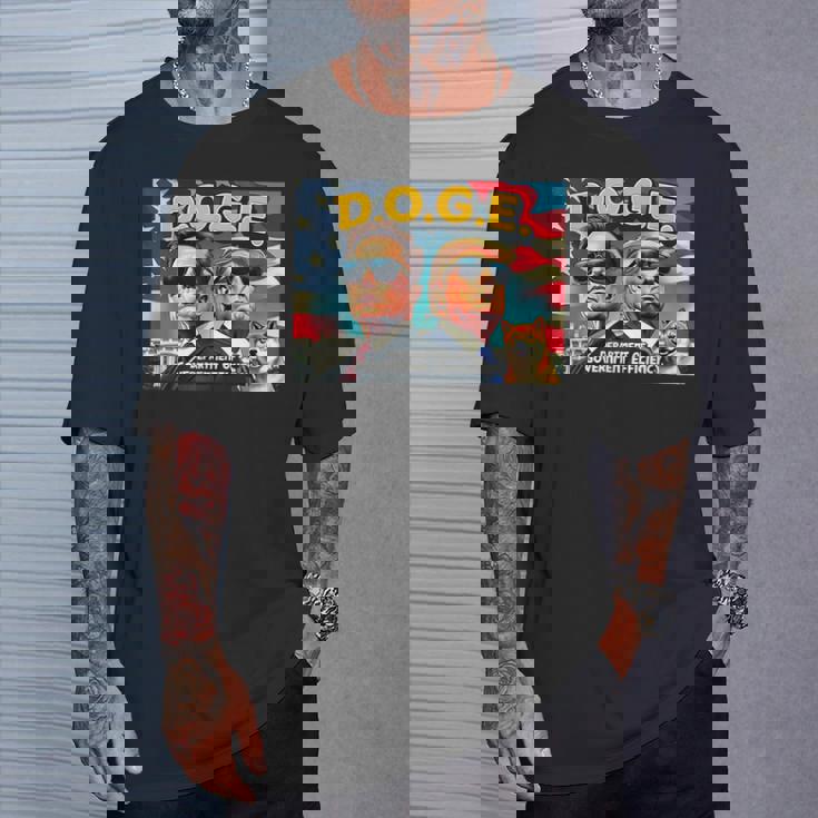 政府効率省 イーロン・マスク・ドナルド・トランプ Tシャツ 彼への贈り物