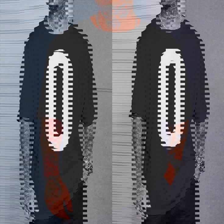 数字 0 数字ゼロ桁アルファベット Tシャツ 彼への贈り物