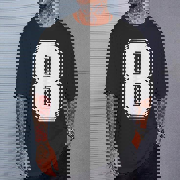 数字 8 スポーツジャージ ラッキーナンバー Tシャツ 彼への贈り物