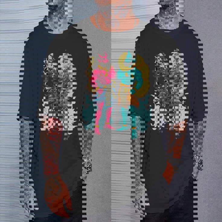 日本の神々 風神と雷神 Tシャツ 彼への贈り物