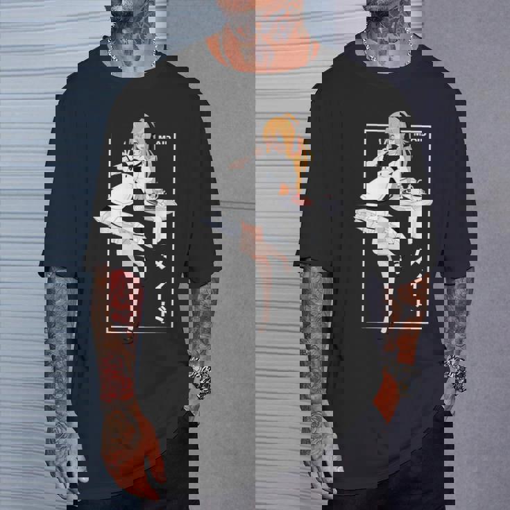 日本アニメメイド漢字オタク Tシャツ 彼への贈り物