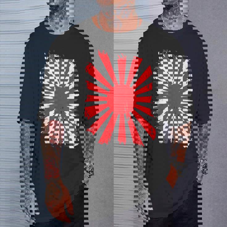 日本戦争旗 日本中道 日本国旗 Tシャツ 彼への贈り物