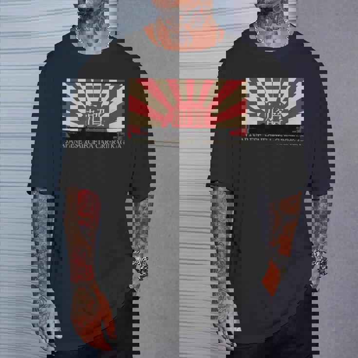 日本空母加賀旭日旗 Tシャツ 彼への贈り物