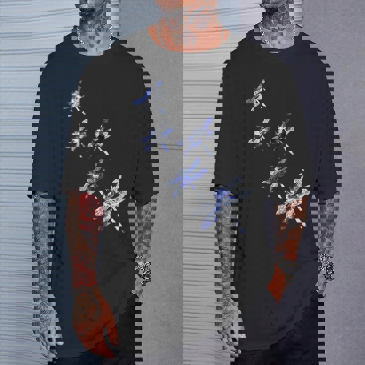 日本美絞り絞り染めトンボ Tシャツ 彼への贈り物