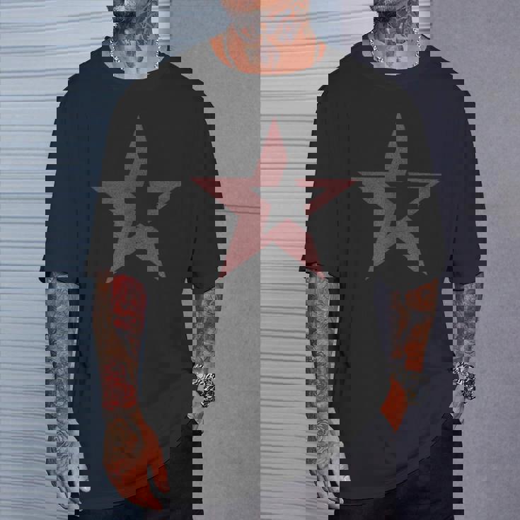 星 星柄 スター メンズ 半袖 ロック アメリカン おしゃれ かっこいい 大きいサイズ 黒 春夏 Rockステラ Tシャツ 彼への贈り物