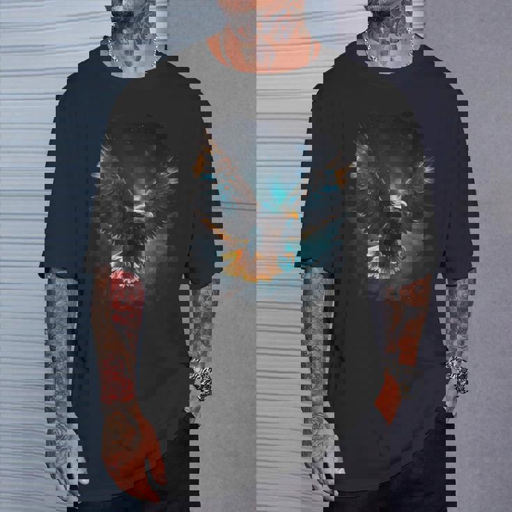 星空の雄大な鷲 Tシャツ 彼への贈り物