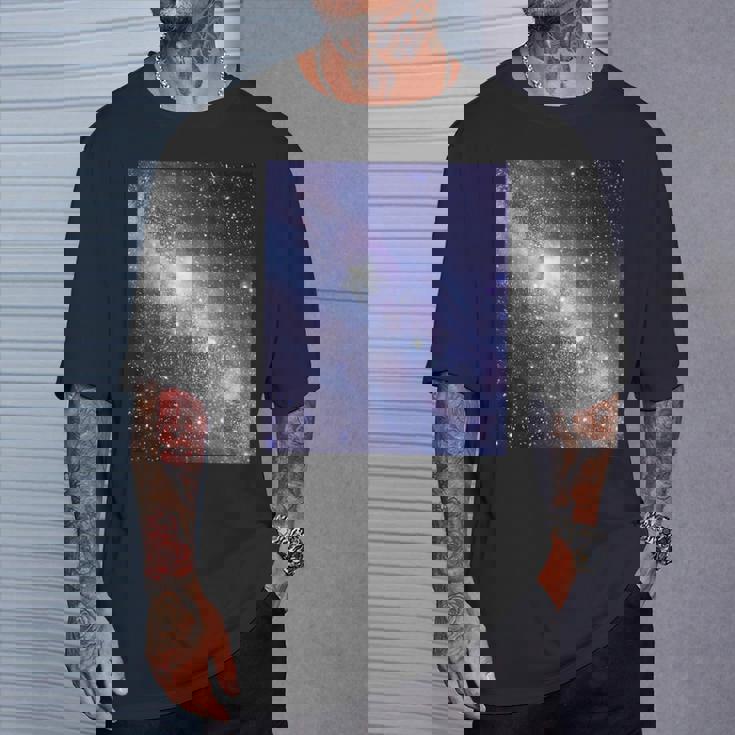 星空・宇宙・銀河《フルビッグプリント》【天体観測シリーズ】おしゃれ かっこいい デザイン Tシャツ 彼への贈り物