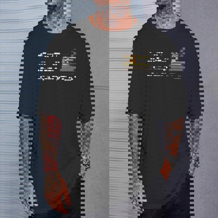 最初のモールス信号メッセージ-神は何を造ったのか Tシャツ 彼への贈り物