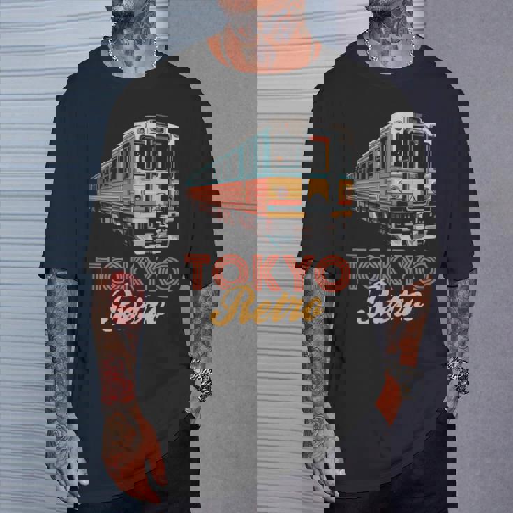 東京 レトロ 電車 日本 ヴィンテージ 列車 旅行 お土産 Tシャツ 彼への贈り物