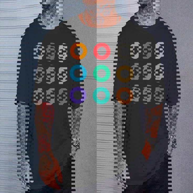 東京の地下鉄 カラー 色 マーク 丸【電車ファン】鉄道【変なtシャツ屋さん】メトロ 面白い ポップ Tシャツ 彼への贈り物