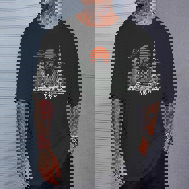 東京スカイライン 日本 富士山 ランドマーク 東京タワー お土産 Tシャツ 彼への贈り物