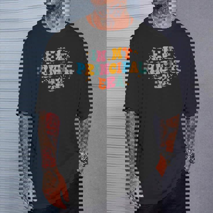 校長 新学期 面白い In My Principal Era Tシャツ 彼への贈り物