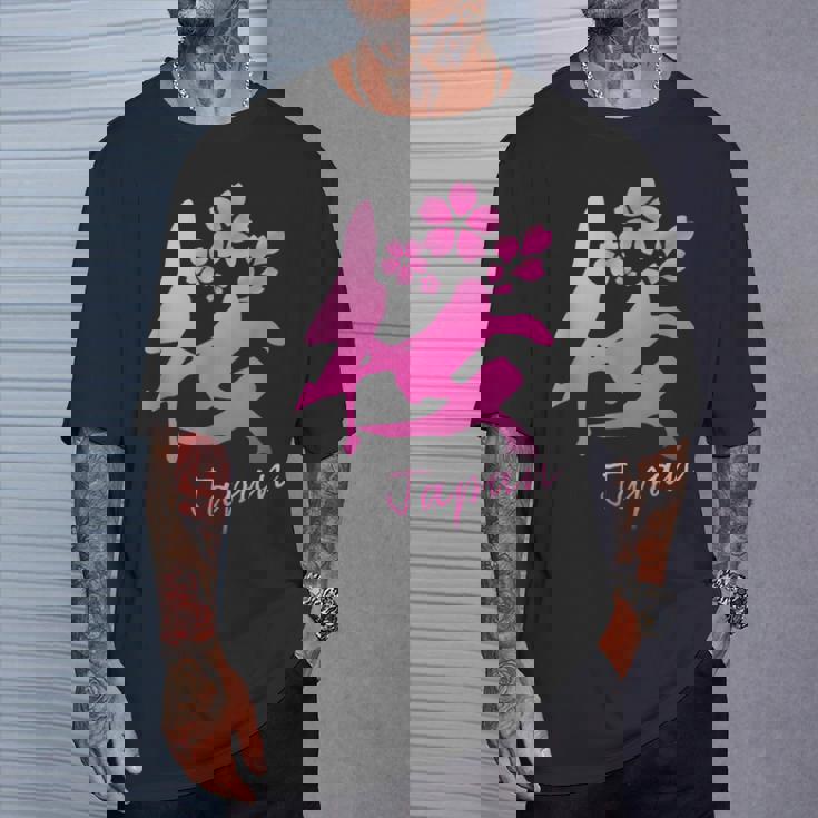 桜 漢字 日本語 毛筆風 筆文字 デザイン文字 カリグラフィー 和柄 日本 かっこいい お土産 海外 面白い 文字入り Tシャツ 彼への贈り物