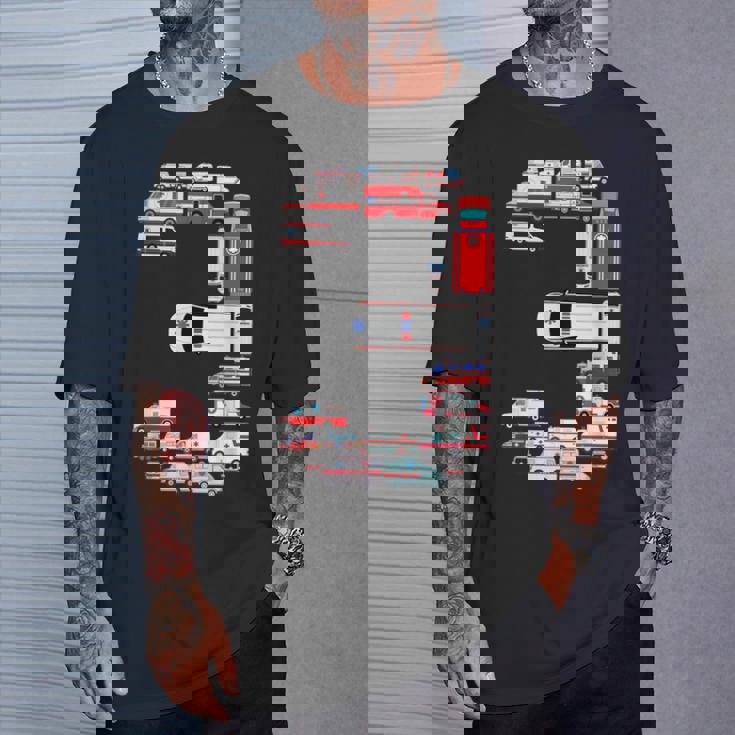 楽しい救急車 3歳の誕生日パーティー 男の子 3歳服 Tシャツ 彼への贈り物