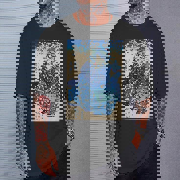 歌川国芳 ヴィンテージ 浮世絵優女 Tシャツ 彼への贈り物