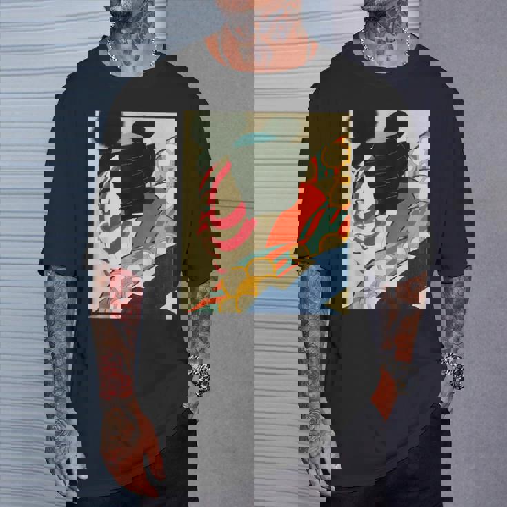 歌舞伎 かぶき 役者 日本美術 浮世絵 役者絵 名取春仙 七世松本幸四郎 梅王 Tシャツ 彼への贈り物