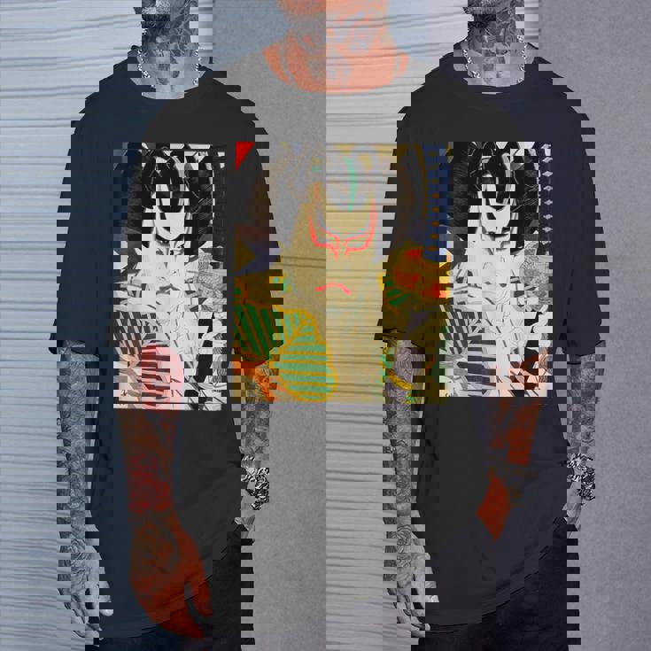 歌舞伎 かぶき 役者 日本美術 浮世絵 役者絵 名取春仙 六世坂東彦三郎 舎人松王丸 Tシャツ 彼への贈り物