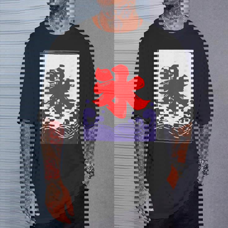 氷 のれん 夏（氷屋 かき氷）お祭り 夜店 漢字 文字 昭和レトロ 和柄 かわいい イラスト Tシャツ 彼への贈り物