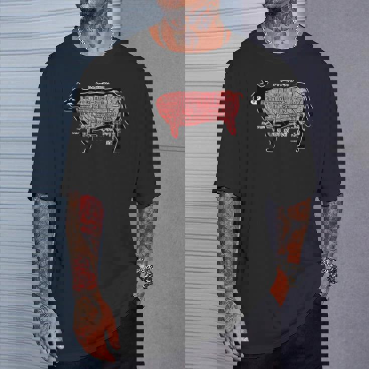 焼肉 カルビ 牛肉 焼肉定食 部位 面白い おもしろ ユーモア ギャグ お笑い Tシャツ 彼への贈り物