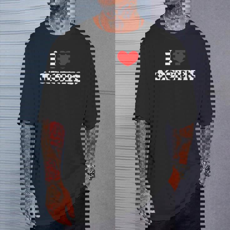 牡蠣大好き、牡蠣が大好き Tシャツ 彼への贈り物