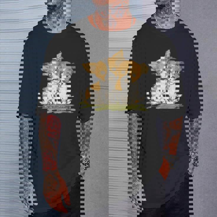 犬 ジャックラッセルテリア いぬ 子犬 ペット かわいい 動物 イラスト Tシャツ 彼への贈り物