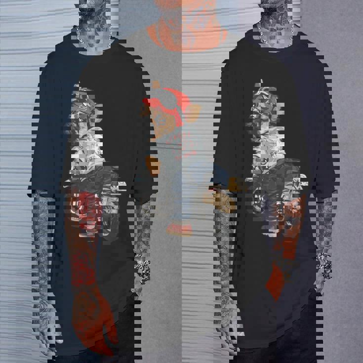 犬 おもしろ バイク オートバイ ライダース バイカー 面白い いぬ Tシャツ 彼への贈り物