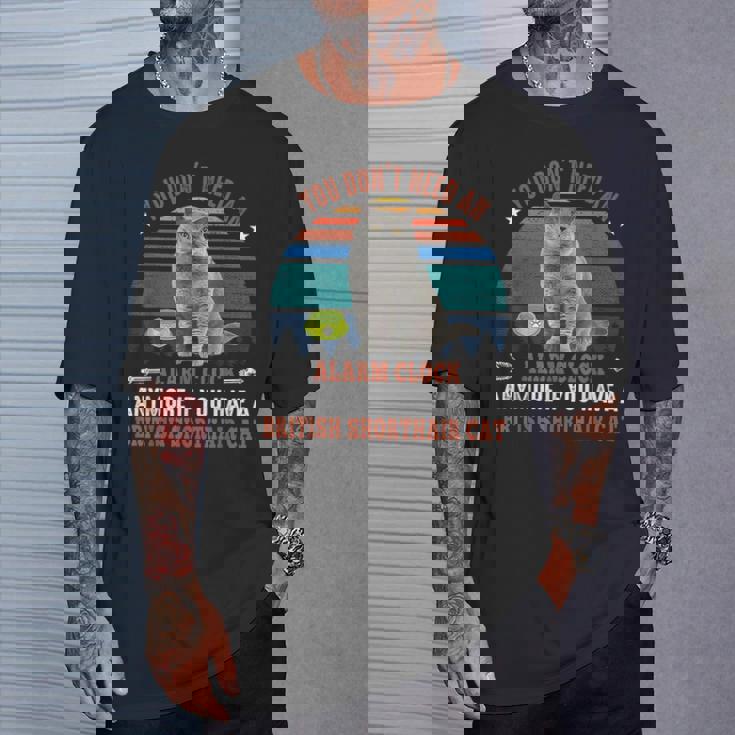 猫 ブリティッシュショートヘア 猫 Tシャツ 彼への贈り物