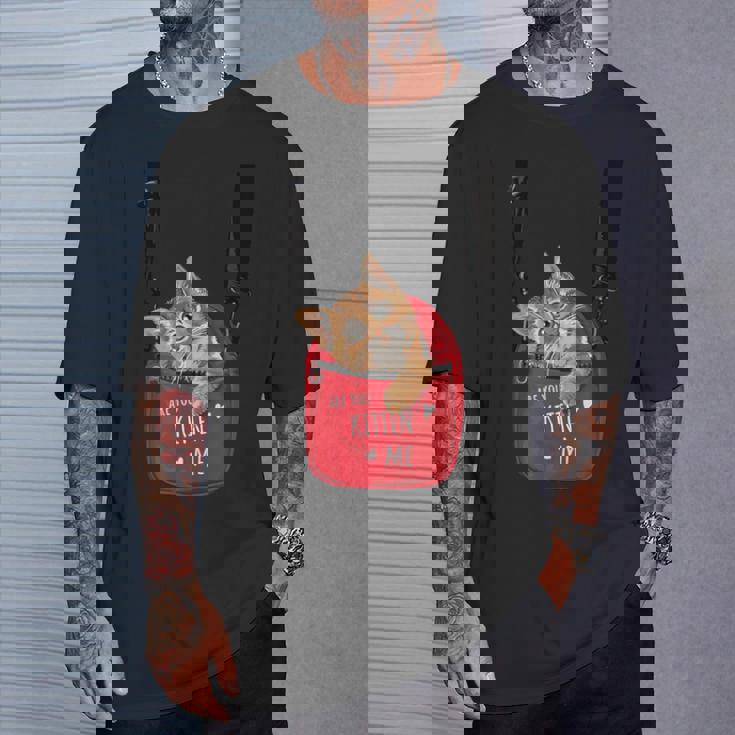 猫 かわいい ポシェット ねこ 面白い ネコ Tシャツ 彼への贈り物