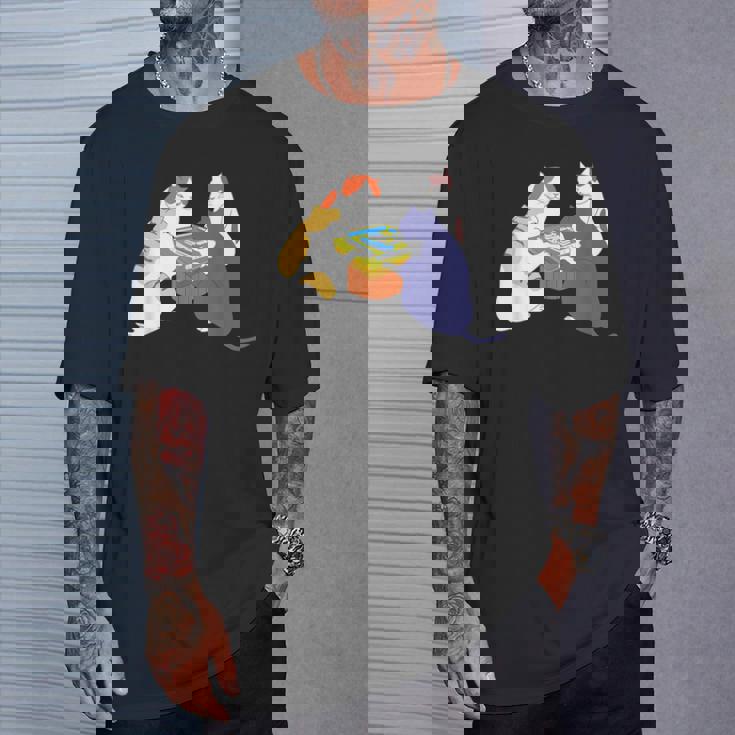 猫 ネコ 麻雀 面白いtシャツ 文字入り メンズ おもしろ 面白い 服 おもしろグッズ ネタ 雀士 Tシャツ 彼への贈り物