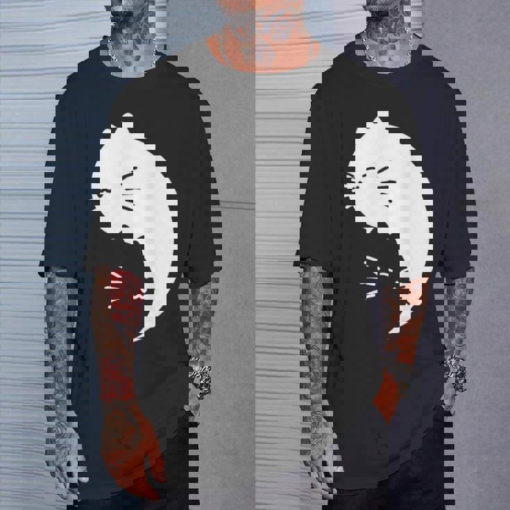 猫 陰陽 反対 調和 エネルギー 子猫 Tシャツ 彼への贈り物